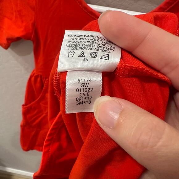 Hanna Andersson Tangy Red Skater Dress - Picture 7 of 7